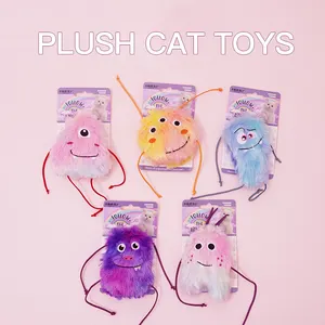 Manufacturer Wholesale Pink Purple Blue Yellow Cat Plush Toy