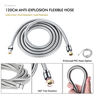 PINEBAY Rust Resistant Brass Angle Valve <strong>Shattaf</strong> <strong>Handheld</strong> Douche Spray Bidet Sprayer Set for Toilet Cleaning - Product Image 2