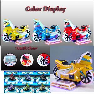 Machine de jeu d'arcade à monnayeur pour enfants : Jeu de conduite, Voiture à bascule, Moto dynamique, Manège pour enfants - Product Image 6