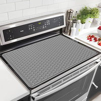 Tapis de cuisson en silicone de qualité alimentaire, résistant à la chaleur, imperméable, anti-huile, protection pour plaque de cuisson à gaz et à induction, en stock
