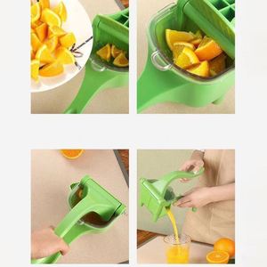 Exprimidor Manual Multifuncional de Plástico PP para Cocina, Exprimidor de Limones y Naranjas, Picador de Frutas y Verduras con Contenedor - Product Image 4