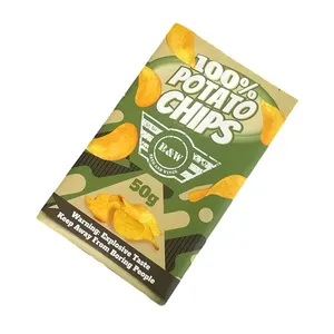 Custom plastic food packaging potato chips bags Banana chips sealed packaging snack pillow bags