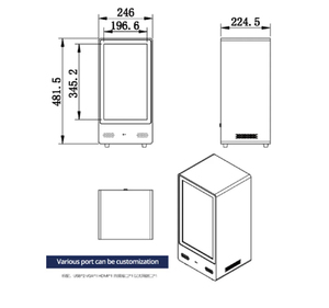 Qunmao 21-86inch Kích thước con người tương tác 3D Hologram hộp trong suốt <span class=keywords><strong>LCD</strong></span> Showcase màn hình cảm ứng holoportation thời gian thực chiếu - Product Image 3