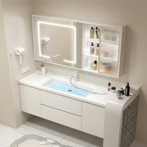 Bathroom Cabinets <b>Mirror</b> Sink Bathroom Vanity High End Bathroom Vanity Set Design - Product Image 1