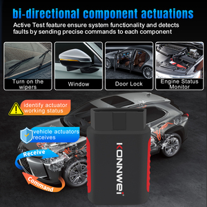 Nouveau capteur de pression des pneus ID KONNWEI KDIAG avec mise à niveau gratuite, <span class=keywords><strong>scanner</strong></span> OBD2 <span class=keywords><strong>Bluetooth</strong></span> pour système automobile complet avec fonction de réinitialisation - Product Image 2