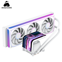 Enfriador de Agua AntarcChill de 360 mm con Pantalla OLED 3D Visible a Simple Vista, Cabezal de Bomba Magnético Desmontable, Kit de Refrigeración Líquida para PC de Escritorio para Juegos