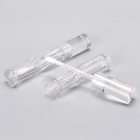 OMI Personnalisé Moderne 3.5ml Récipient de Brillant à Lèvres Recyclable Unique Vide Tubes en Plastique Transparent Bouteille de Brillant à Lèvres Moderne