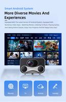 Fábrica de fabricación Proyector de tiro ultracorto 4K Pequeño proyector al aire libre Película Hd Lcd Proyector de bolsillo para el hogar Beamer