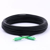 Kabel Drop FTTH Gjxfh dengan Konektor SC UPC/APC, Patch Cord 1 Core Metal FRP G657A1 LSZH Indoor Outdoor Bersertifikasi UKCC/OEM ISO9001 Harga Terjangkau