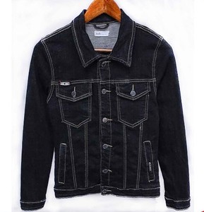 Nuova giacca Casual taglie forti da uomo giacca in Denim personalizzata all'ingrosso da uomo in Denim nero <span class=keywords><strong>per</strong></span> uomo Unisex - Product Image 1