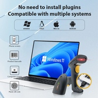 Escáner de Código de Barras 2D Inalámbrico y con Cable de la Serie JR-710, Sensor CMOS USB de Alta Velocidad para Puntos de Venta, Almacenes y Control de Inventario
