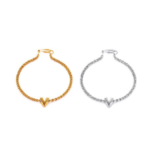 Cheville en acier inoxydable avec lettre N Angelina, design minimaliste pour femme, bijoux tendance - Product Image 2