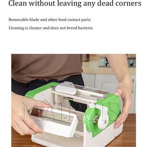 ステンレス鋼ブレード最高ベジスパイラルスライサーカーリーフライチョッパーカッターパスタスパゲッティメーカー - Product Image 4