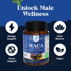 Capsules d'extrait de Maca, Ashwagandha et écorce de pin de qualité supérieure, capsules végétaliennes de Maca, capsules de soutien énergétique et de performance à base de Maca - Product Image 3
