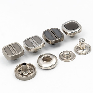 Metal Snap Button Eco Friendly Raw <b>Material</b> Round Square Portable <b>Sewing</b> Fittings For Outdoor Jacket Jeans Bag - Product Image 4