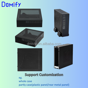 K09 tùy chỉnh Slim Mini ITX PC trường hợp kim loại máy tính để bàn nhỏ văn phòng HTPC với nhà máy phía trước IO 4USB dọc ATX mATX Cổ Phiếu mới - Product Image 3