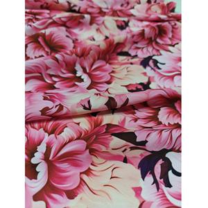 Uso ligero tejido impreso para prendas de vestir-Loungewear 120gsm Transpirable Resistente a las arrugas Vestido de Vietnam Tela de seda satinada - Product Image 2