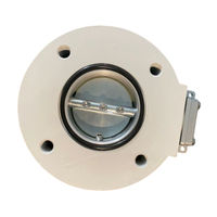 Vanne en aluminium DN80 DN100 DIN42560, protection C5 contre la corrosion, moteur AC pour radiateur de transformateur immergé dans l'huile, automatisation