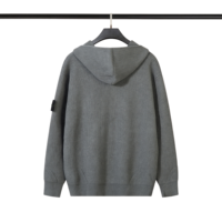Sudadera Informal con Capucha, Antiarrugas, de Algodón/Fibra de Bambú, Unisex, con Cierre de Cremallera, Resistente al Viento, Estilo Grabado, para Otoño