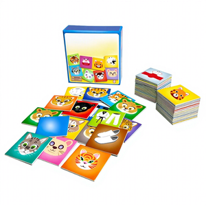 Carte da Gioco Personalizzate per il Gioco Memoria, Flashcard Educative per Bambini con Animali, Carte da Gioco Stampate su Misura con Scatola per Vendita all'Ingrosso - Product Image 1