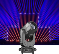 Luz de Haz Móvil para Escenario 9R Negra de 260W DMX512 RGBW, 2 Piezas en 1 Estuche, Efecto Arcoíris para TV, Clubes y Discotecas