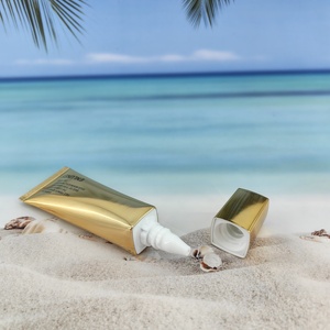 Offre Spéciale – Tube Cosmétique ABL Doré Brillant 30 ml pour Crème Solaire SPF50 – Embout Long et Bouchon Carré à Vis - Product Image 5