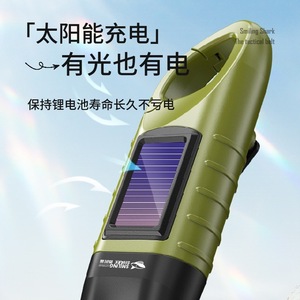 Smiling Shark Hand Crank Flashlight <b>Rechargeable</b> LED Emergency <b>Work</b> <b>Light</b> - Product Image 4