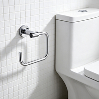 Anneau de serviette simple en laiton multi-usages mural au design moderne Accessoires de salle de bain pour la maison et l'hôtel