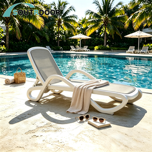 <span class=keywords><strong>Chaise</strong></span> longue <span class=keywords><strong>de</strong></span> <span class=keywords><strong>jardin</strong></span> moderne S&R, <span class=keywords><strong>chaise</strong></span> longue portable en plastique pour l'extérieur, pour la plage, la piscine, la cour, l'hôtel, le salon, la villa - Product Image 1