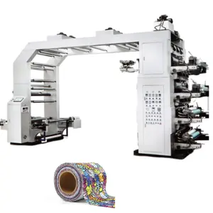 Automatic High Speed 8 Colors Flexo Printing Machine Flexo Printing Machine For Non Woven Fabric