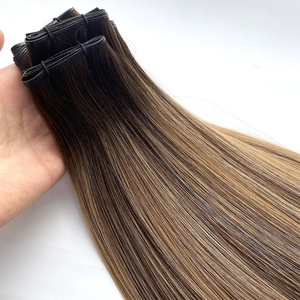 Extensions de cheveux Remy de haute qualité Haiyi 2026, nouvelle arrivée pour Genius Weft # <span class=keywords><strong>Prix</strong></span> de gros pour cheveux humains chinois de qualité supérieure - Product Image 1