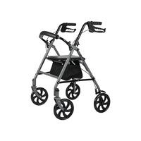 Déambulateur pliable pour personnes âgées, aide à la rééducation, à la mobilité et aux courses, antidérapant, capacité de charge 150 kg
