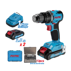 FIXTEC Herramientas Eléctricas, Taladro Inalámbrico <span class=keywords><strong>de</strong></span> <span class=keywords><strong>20V</strong></span> con Motor sin Escobillas, Atornillador <span class=keywords><strong>de</strong></span> <span class=keywords><strong>Impacto</strong></span> <span class=keywords><strong>Recargable</strong></span> <span class=keywords><strong>de</strong></span> Litio <span class=keywords><strong>de</strong></span> 50 N.m con Portabrocas sin Llave, OEM - Product Image 1