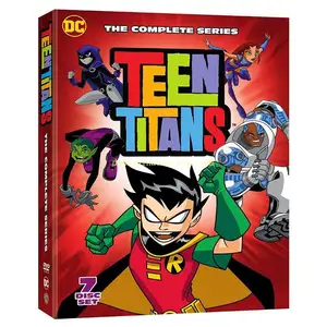 Teen Titans a série completa 7 discos fabricante fábrica atacado DVD CAIXA CONJUNTOS MOVIE Filme DVD Duplicação Impressão TV