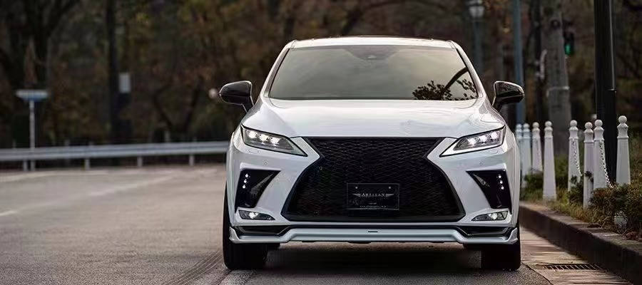 Lexus RX300 Body Kit Upgrades: AT-Style Carbon Fiber Front Lip & Side ...