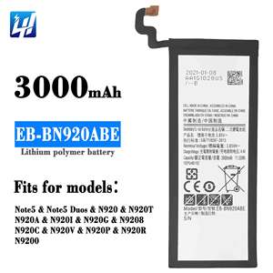 Оригинальная емкость батареи мобильного телефона EB-BN920ABE для Samsung NOTE5 NOTE 5 - Product Image 6