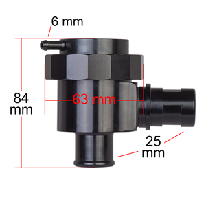 Combinaison de soupape de décharge BOV en aluminium noir Twin Turbos pour 3.0L <span class=keywords><strong>BMW</strong></span> 135i 335i 535i - Product Image 2