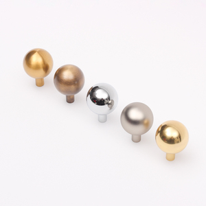 HK0021 Simple Ball Gold Brass <strong>Round</strong> Knob <strong>Handle</strong> for Furniture Hardware Kitchen Cabinet Cupboard Drawer <strong>Door</strong> Pulls Knobs <strong>Handles</strong> - Product Image 6