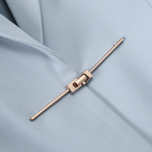 Women's Blazer Gray Blue Solid Color Slim Fit Polyester Fiber 96 Spandex 4 Worsted Commuting Wear - Product Image 3