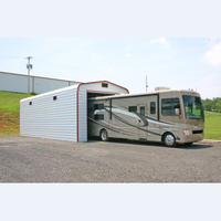 Abri de voiture préfabriqué sur mesure, imperméable, en acier, mobile, garage en acier, design moderne, garage portable en métal pour camping-car, garage pour bateau