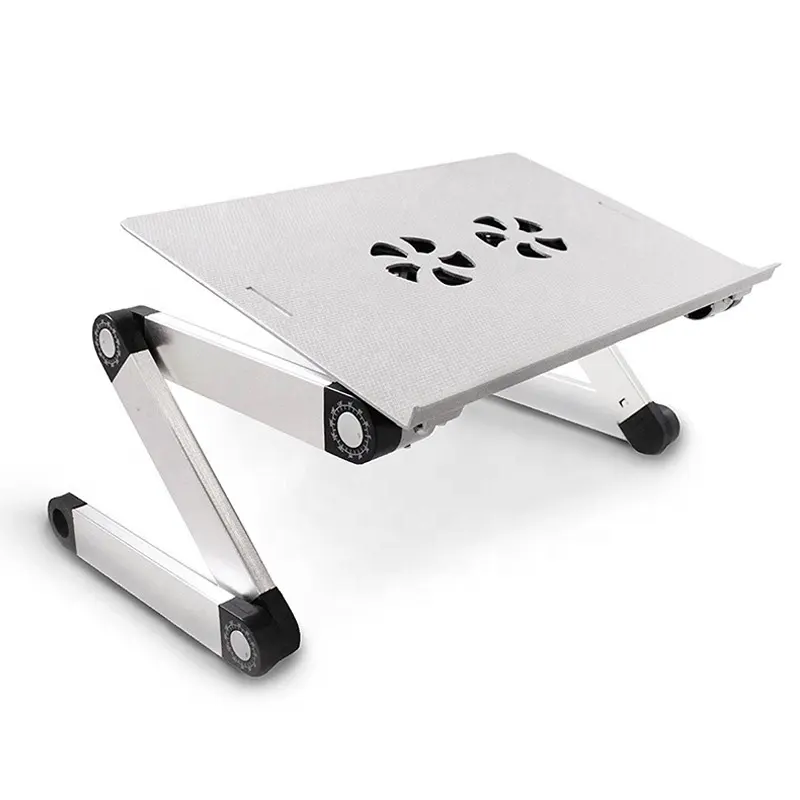 Escritorio de aluminio para ordenador portátil ajustable, mesa ajustable 360, mesa portátil plegable para ordenador portátil, soporte de Base de pie para ordenador portátil o tableta