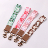 Llavero de Muñeca Personalizado por Sublimación con Parche de Cuero para Llaves, Bolsos, Regalos Minoristas y Artículos Promocionales para Eventos