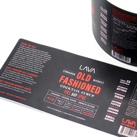 Etiqueta Adhesiva Personalizada Impermeable para Botellas de BOPP, Rollo de Etiquetas con Logotipo Privado Impreso en Vinilo, Etiqueta de Lujo para Envasado de Bebidas, Vino y Jarabes