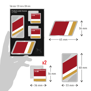 Emblema de Coche Personalizable DS Performance Line con Pestañas Cromadas, Material ABS, con Logotipo, Número de Modelo 8016408210622 - Product Image 1
