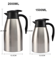 Bouilloire isotherme en acier inoxydable chinois, isolation thermique 12-24 heures, design bohème, portable, écologique, avec poignée pour café et thé