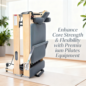 Cama Reformer Plegable de Madera Portátil para Uso Doméstico, Equipo de Fitness FZ005, Cama Reformer de Madera Ajustable y Portátil - Product Image 3