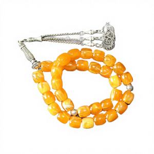 Pulsera de cuentas de resina epoxi musulmana Tasbih 33 cuentas de rosario 12*12mm Ámbar Oración Islámica Dhikr Misbaha Religión Islámica Eid Alta Calidad - Product Image 3