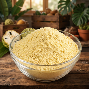 Premium <b>Quality</b> Light Crunchy Freeze-Dried Custard Apple Sitaphal Powder 100% Real <b>Sweet</b> Fruit 50kg Bulk Pack Vegan No Additives - Product Image 3