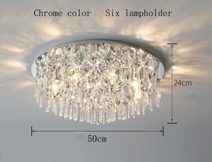 Éclairage de zèle luxe goutte de pluie salon moderne maison celling lumière cristal plafond lampes suspendues - Product Image 5