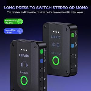 Lekato Wireless In Ear Monitor <b>System</b> 2.4G <b>Stereo</b> Transmitter Receiver For Stage Audio Use - Product Image 3